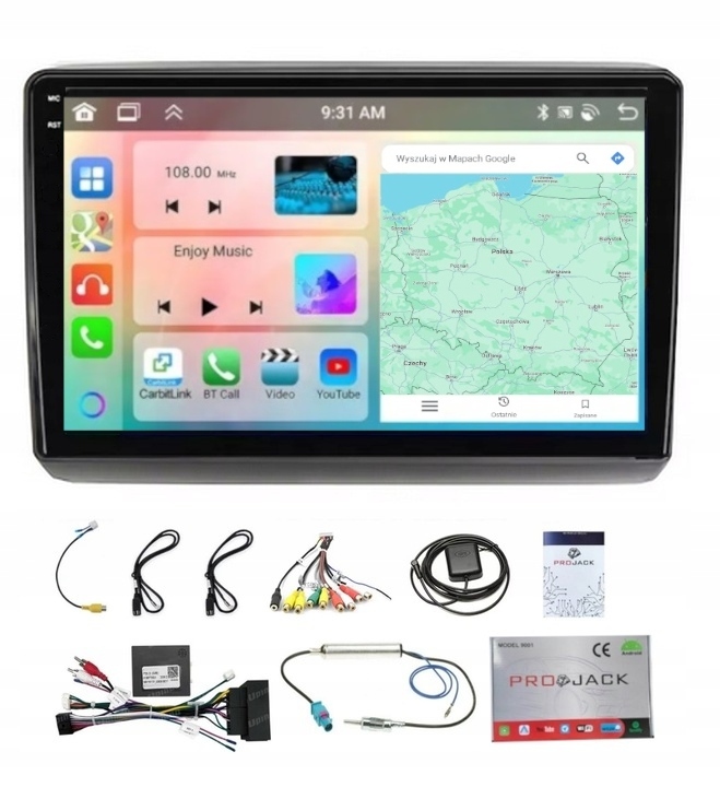 Navigační Rádio Gps Android Fiat Ducato 2015-2023 Carplay Wifi 4GB 64GB