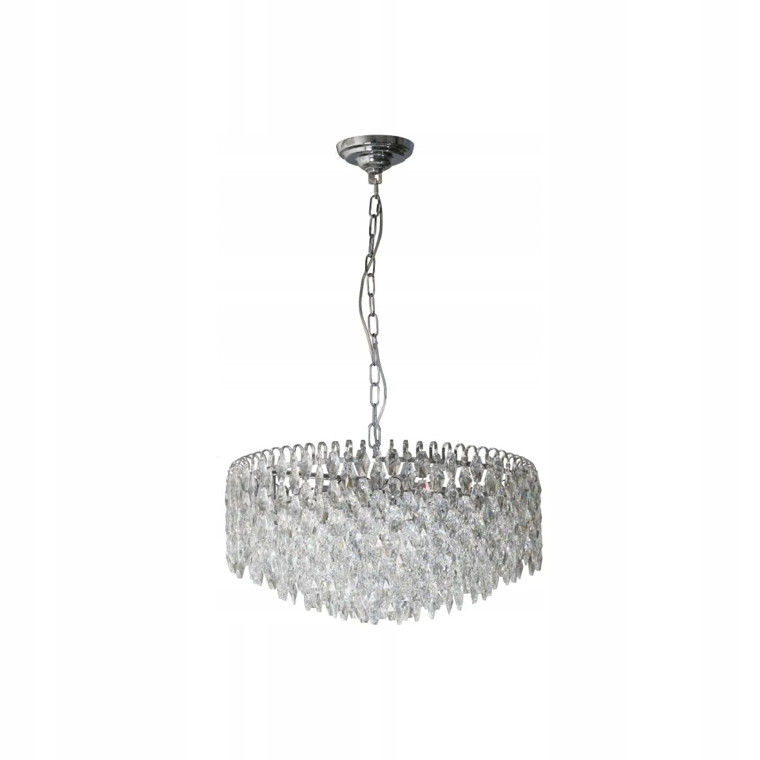 Okazała lampa wisząca z kryształkami do sypialni 11*E14 glamour AZzardo