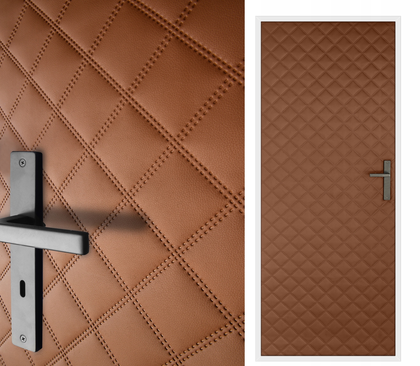 Jasno szara TAPICERKA DRZWIOWA Obicie na drzwi pik Strona uniwersalne