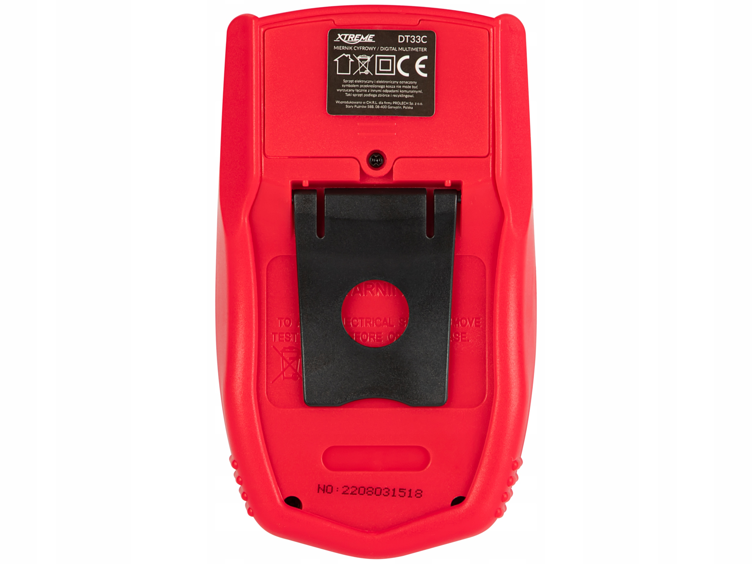 MOCNY MULTIMETR LCD MIERNIK PRĄDU NAPIĘCIA ELEKTRYCZNY BATERIA 9V ZESTAW Kod producenta 50-035#