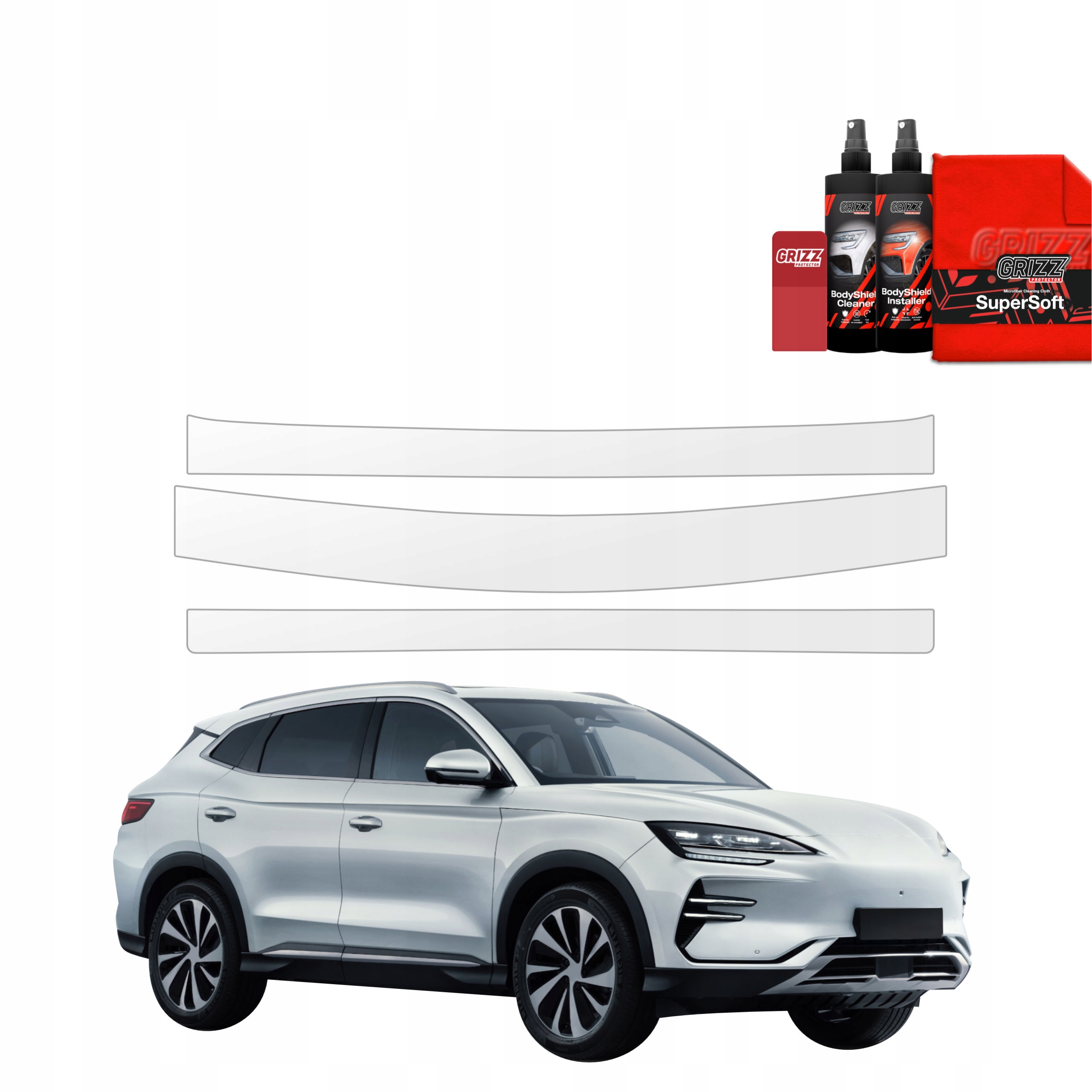 3v1 Fólie Ppf dýha na práh zavazadlového prostoru pro Byd Seal U (2024-2025)