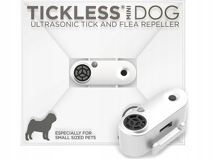 

Odstraszacz kleszczy Tickless Mini White ładowalny