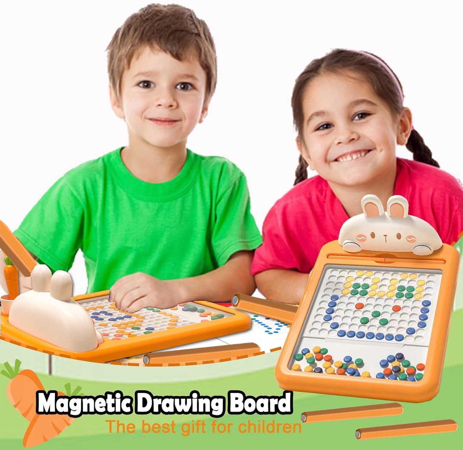 TABLICA MAGNETYCZNA DLA DZIECI MONTESSORI MAGPAD KRÓLIK KLOCKI MAGPAD EAN (GTIN) 5410465230471
