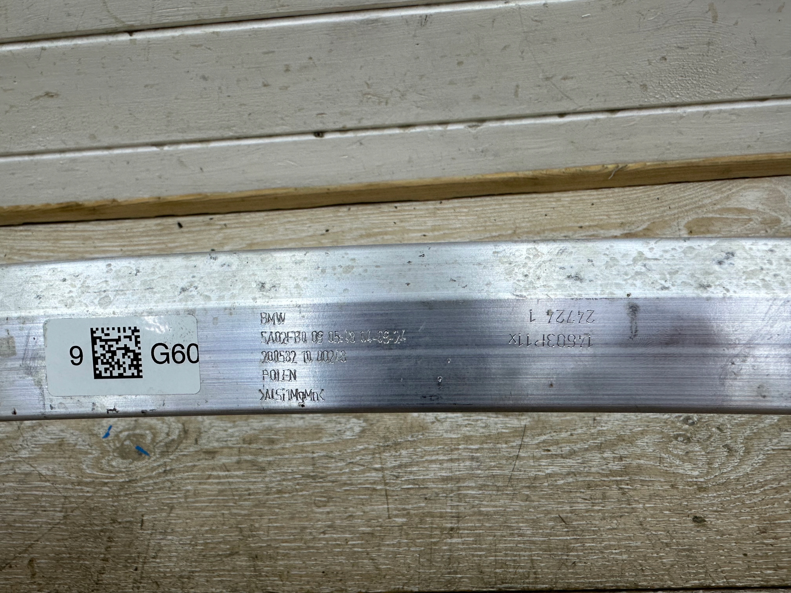 BMW 5 G60 G61 bumper support front front
