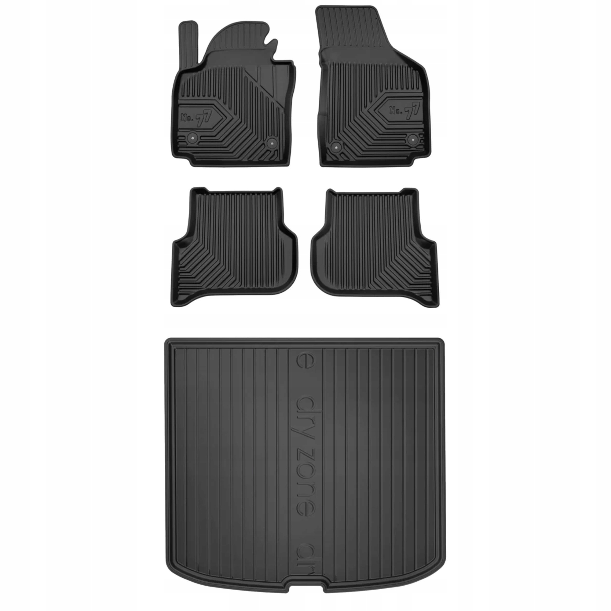 Gumová sada koberčekov a rohože Seat Altea 2004-2015 horná podlaha batožinového priestoru,