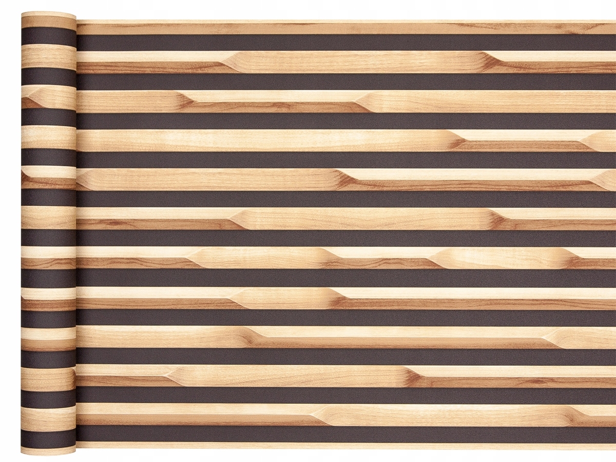 

Tapeta Drewniane Lamele listwy Efekt 3d