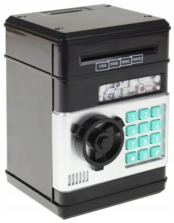 Sejf Bankomat Skarbonka Kod Hasło Światło Dźwięk Stan opakowania oryginalne