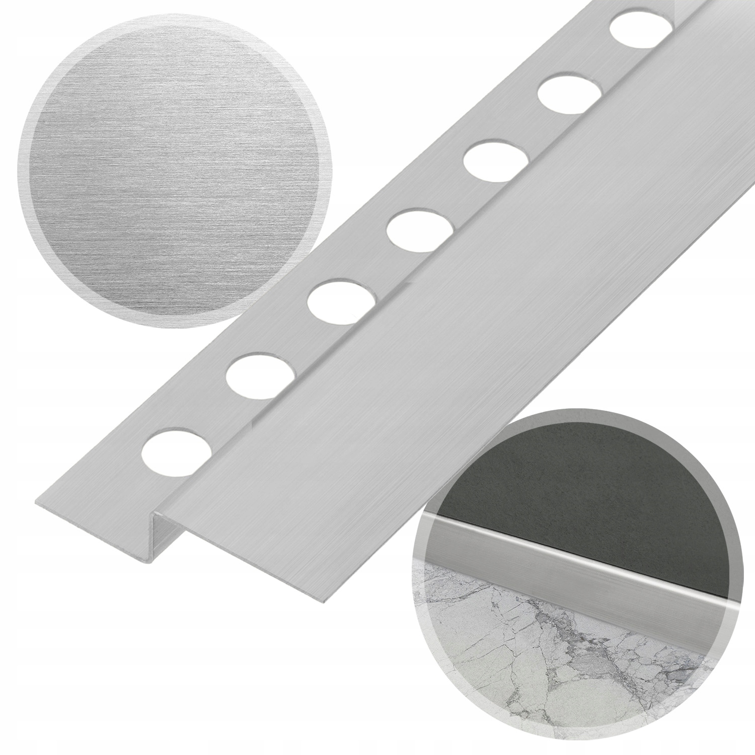 Sprchová Čelová Lišta 130 CM Dekorativní Nikl Inox Rea