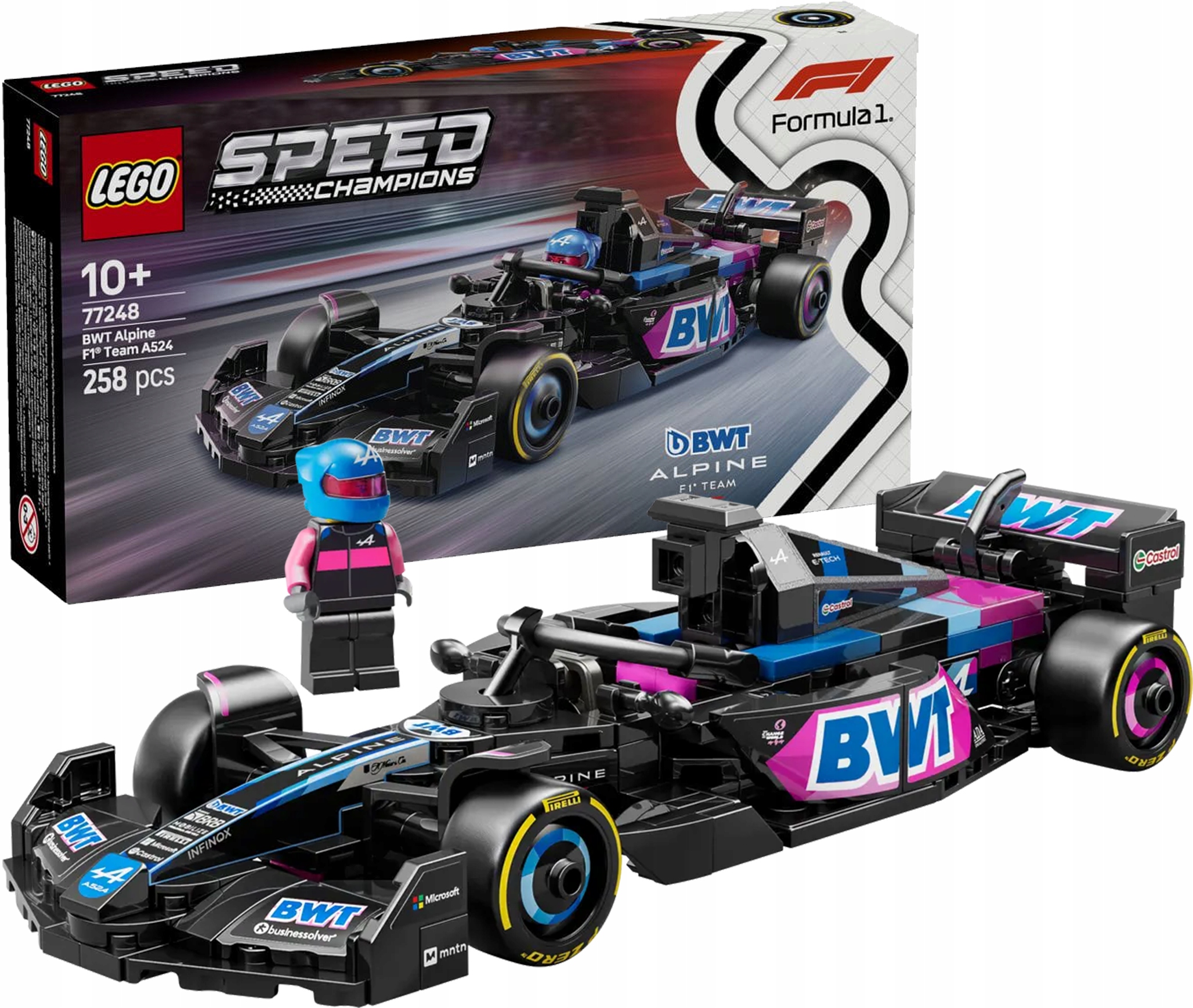 Lego Speed Champions Alpský tým Formule Bwt A524 77248