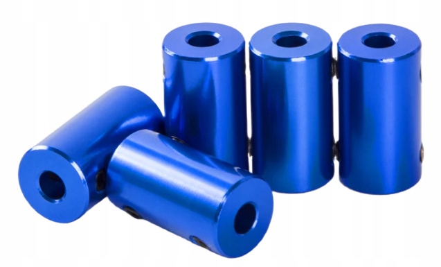 ŁĄCZNIK 5x5 ALUMINIOWY SPRZĘGŁO WAŁKA ŚRUBY 5mm na 5mm