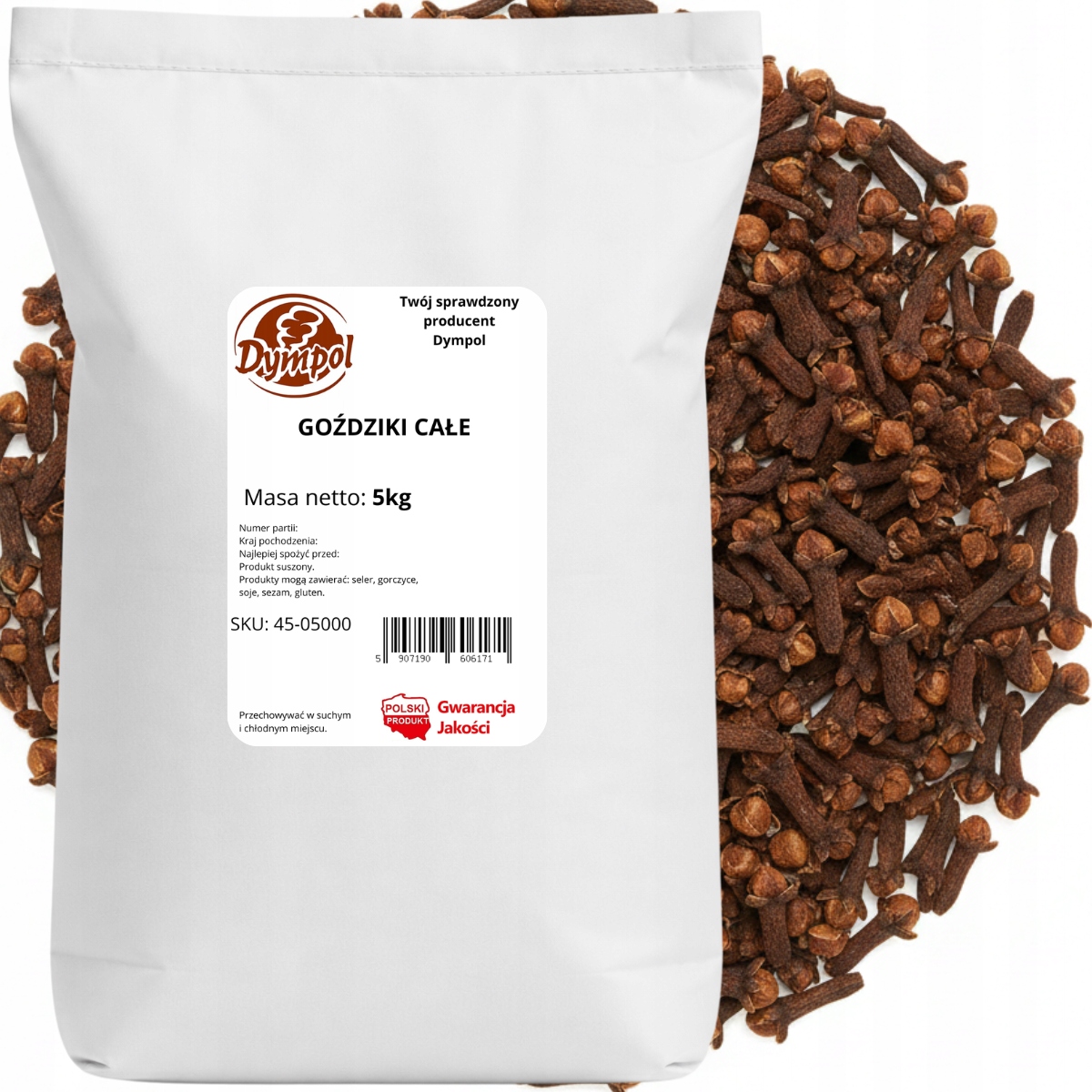 Levně Hřebíček Celý Sušený Aromatické Přírodní Koření Kvalita Dympol 5 kg