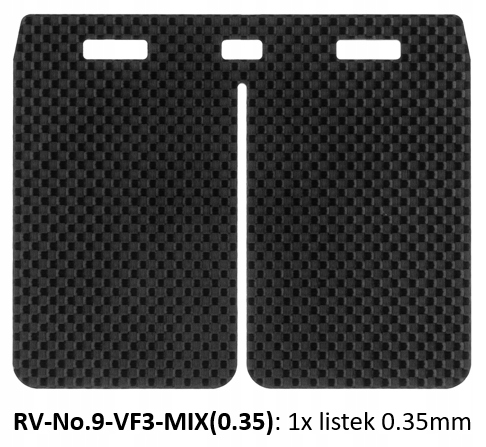 

V-force 3 56x46mm 0.35mm 1x listek membrany zaworu