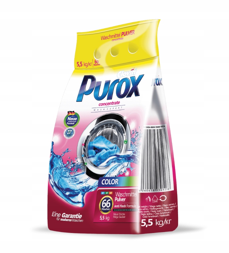 

Proszek do prania kolorowego Purox 5,5kg