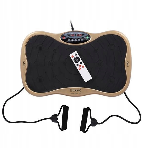 Platforma Wibracyjna SVP01 Gold 200W 150 Kg Pilot Taśmy Trening Domowy