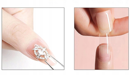 SEMILAC Nail Tips Glue KLEJ do tipsów ozdób cyrkonii Z PĘDZELKIEM Waga 7 g