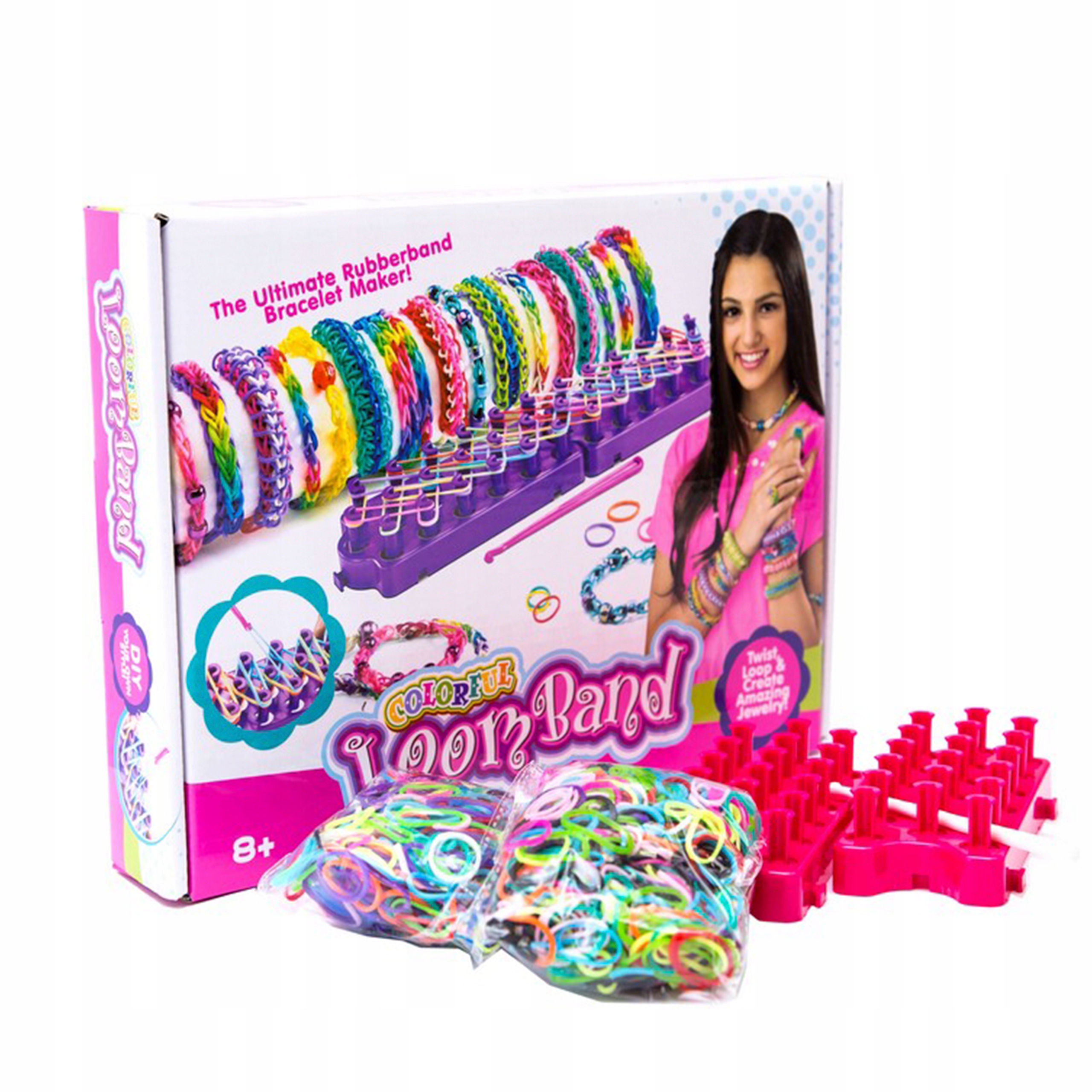 

Zestaw gumek z krosnem Loom Band bransoletki