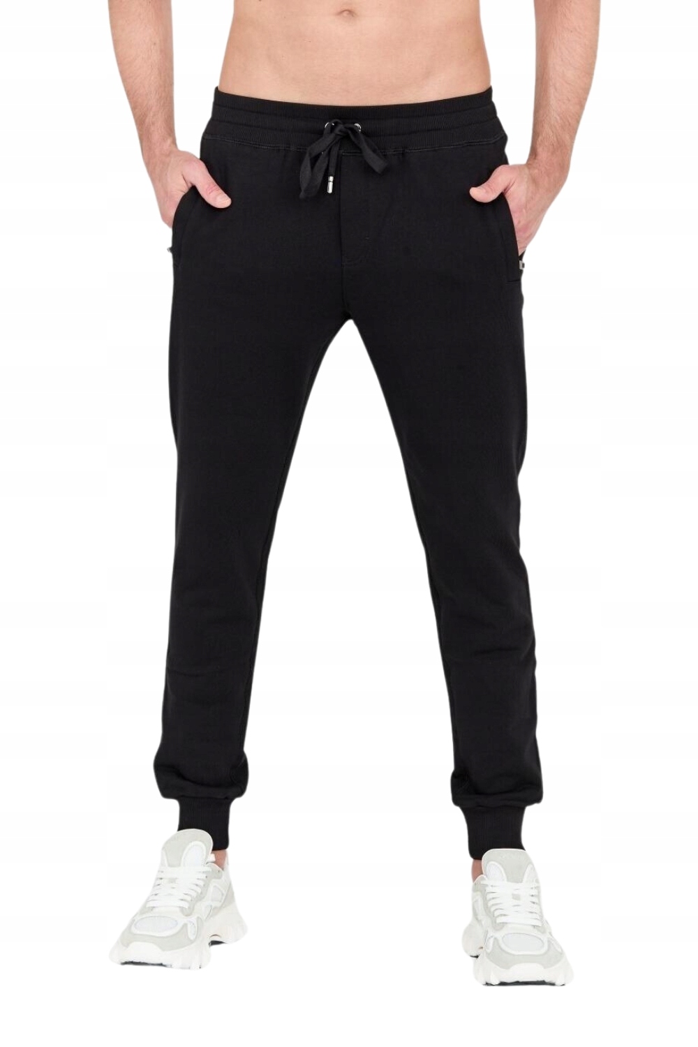 Dolce & Gabbana Černá tepláková souprava s vyšívaným logem 50