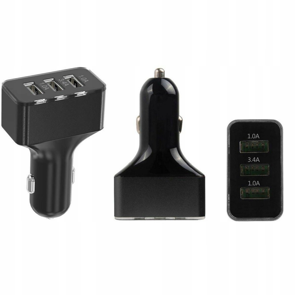 

Ładowarka Samochodowa Do Telefonu 3XUSB-3,4A