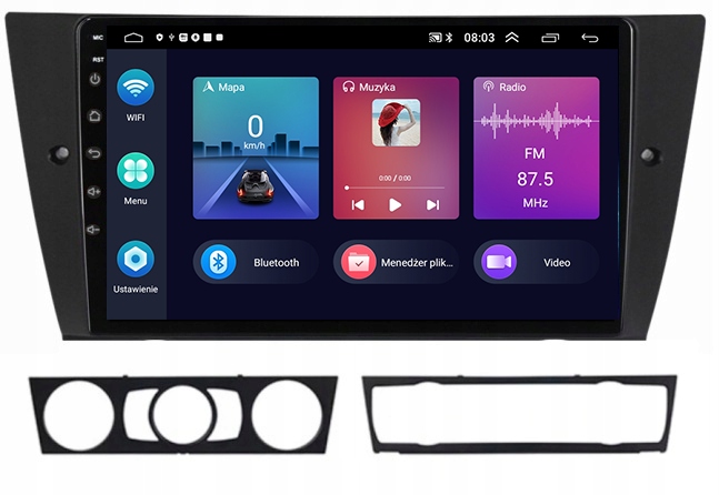 Rádio Gps Android Navigácia Bmw E90/E91/E92 2005-2012 Carplay 4GB 64GB