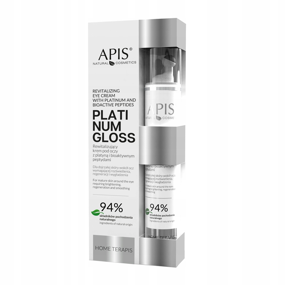 Apis Platinum Gloss krem pod oczy platyna peptydy