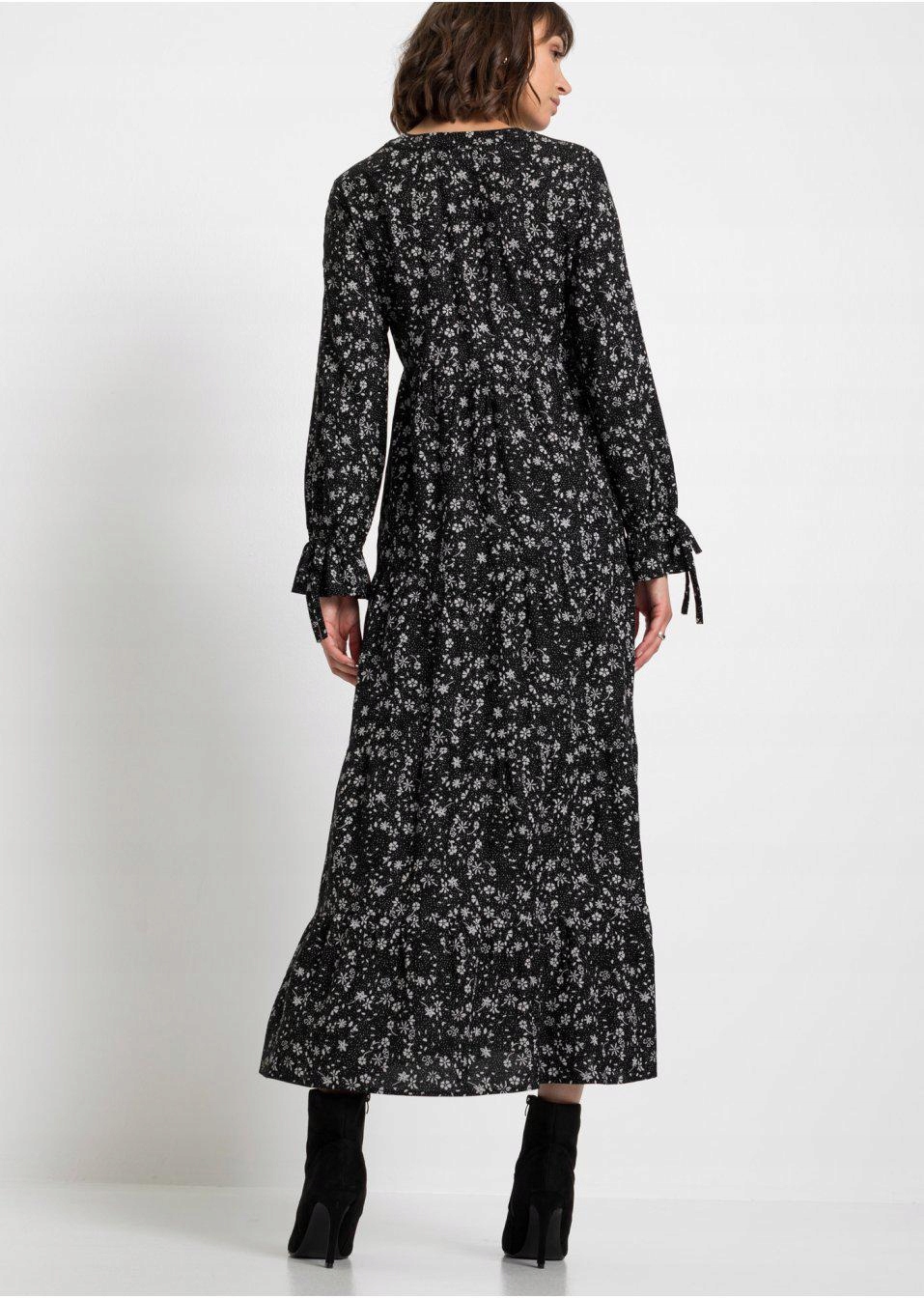 46 SUKIENKA MIDI Dekolt serek/dekolt V