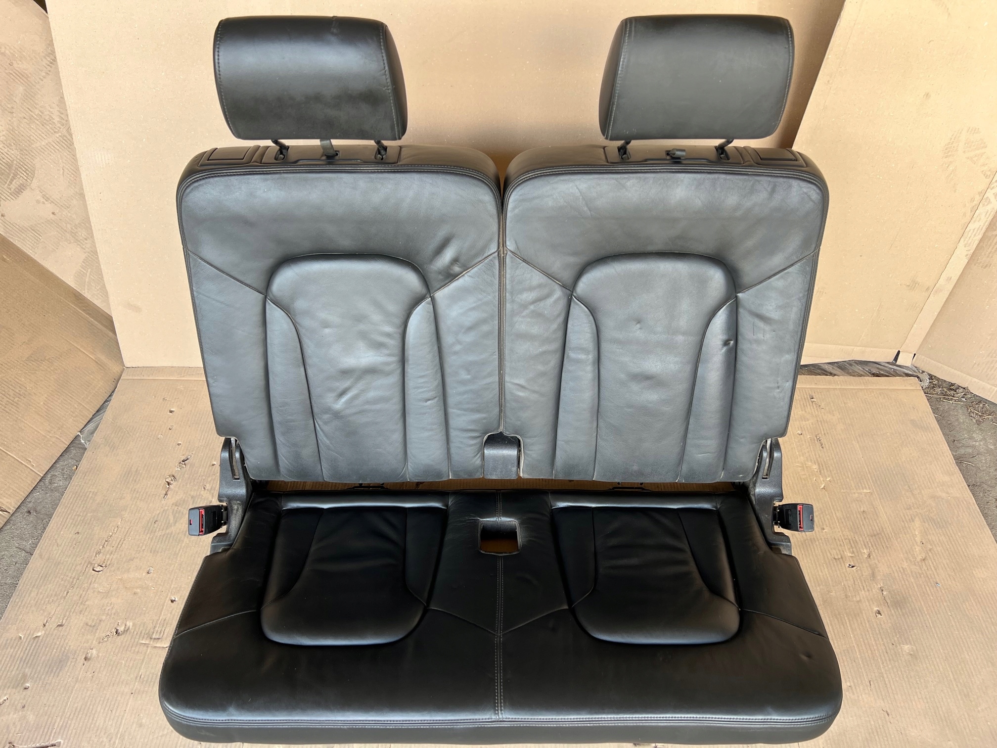 AUDI Q7 4L Sitz Sitze III 3 RZAD Leder