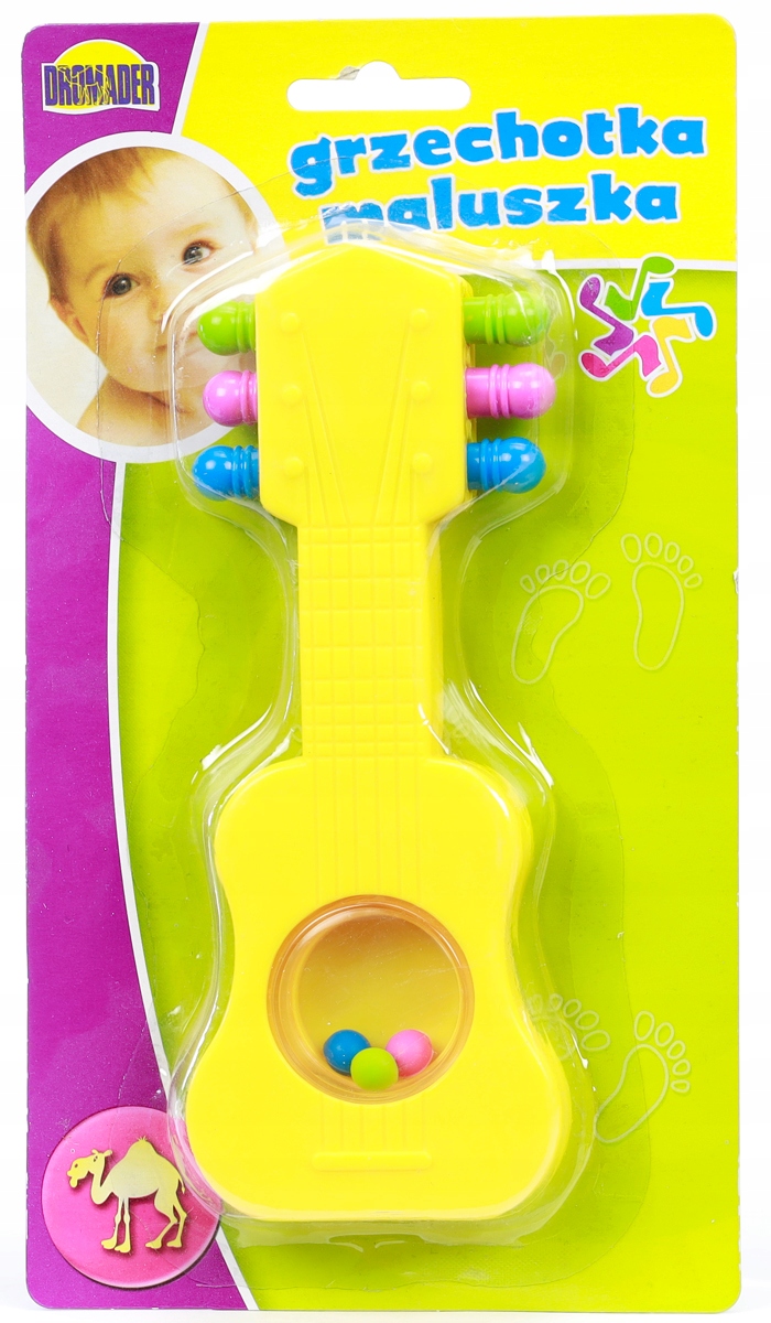 

Plastikowa Grzechotka Do Rączki Gitara Gryzak
