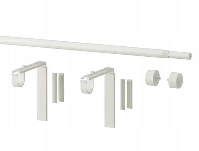 IKEA RACKA - karnisz pojedynczy biały 70-120 cm Kod producenta 702.213.95 / 302.198.89 /