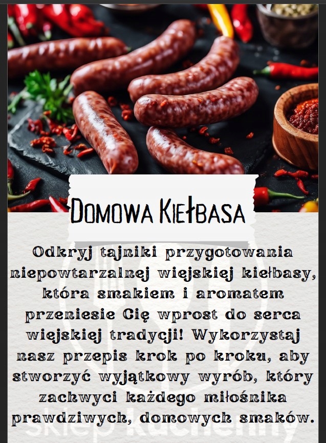 Nadziewarka do Kiełbasy 3kg Pionowa Maszynka ręczna + GRATIS PRZEPISY Stan opakowania oryginalne