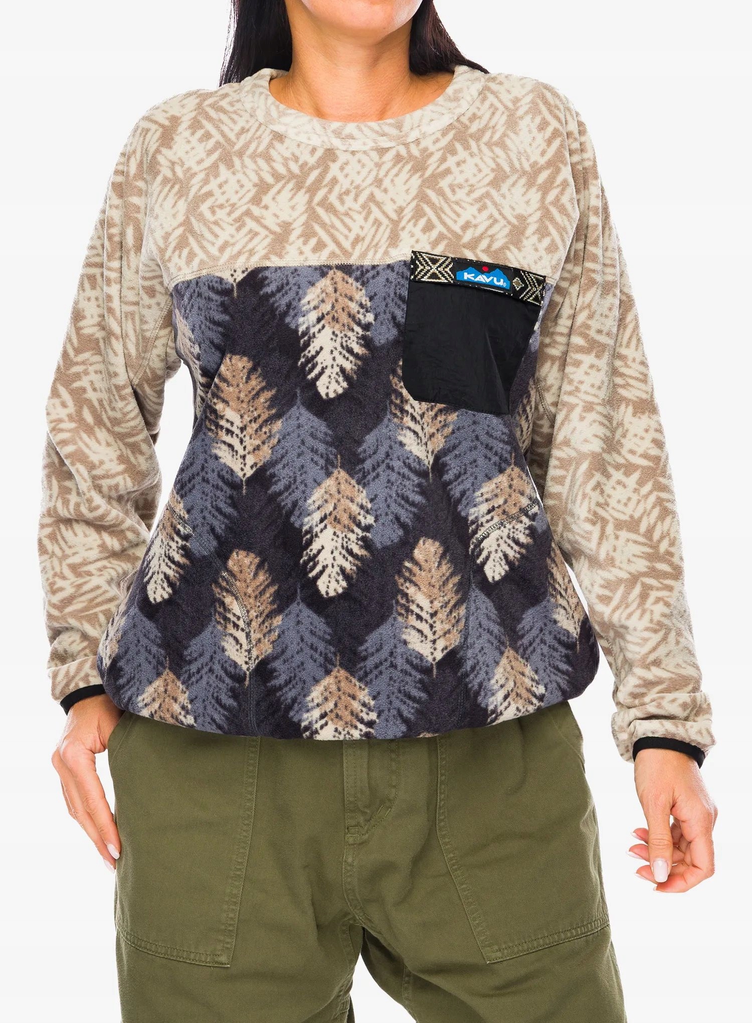 Bluza damska Kavu Kelowna leaf layout S