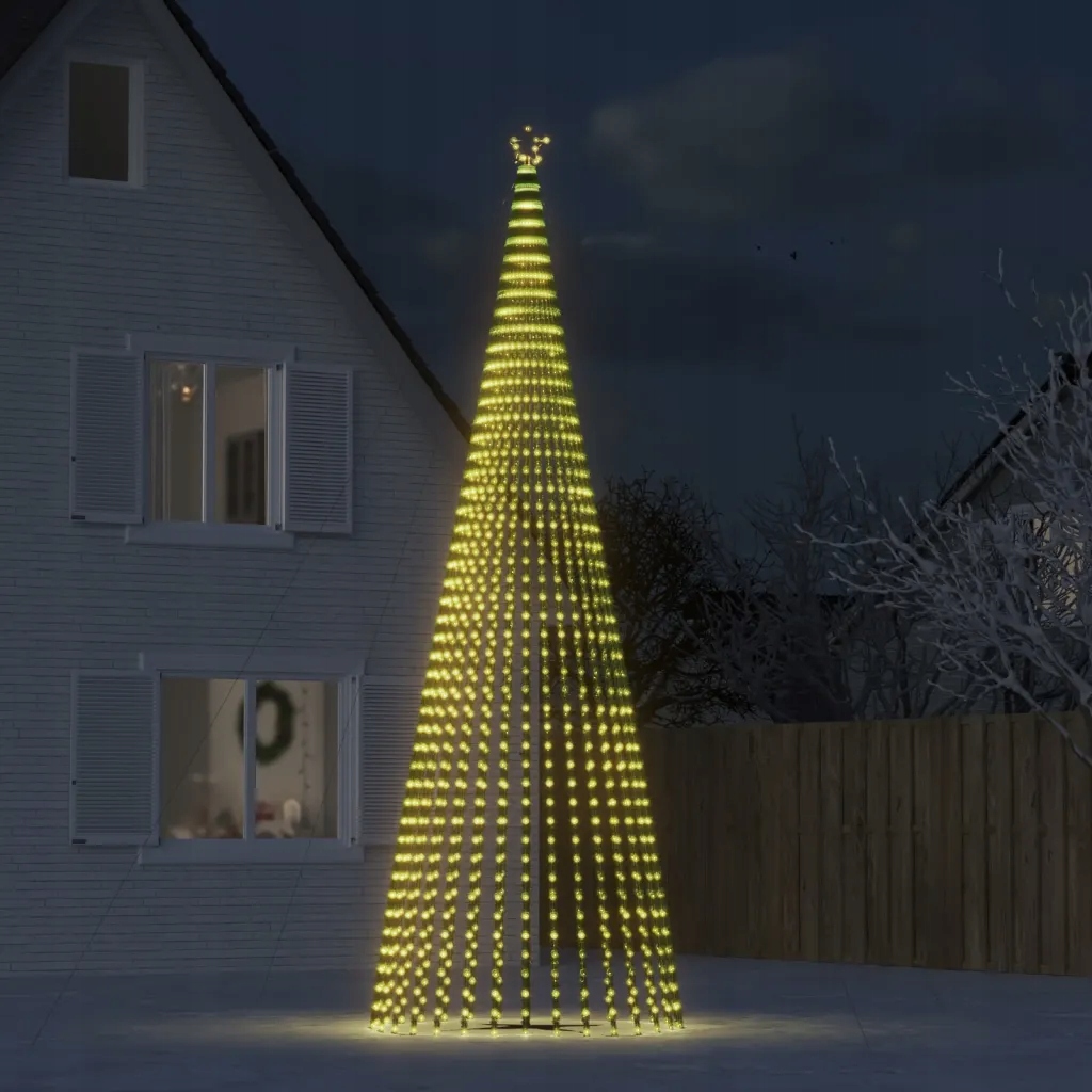 Vianočný stromček Led vonkajší 500 cm 1544 diód teplá biela