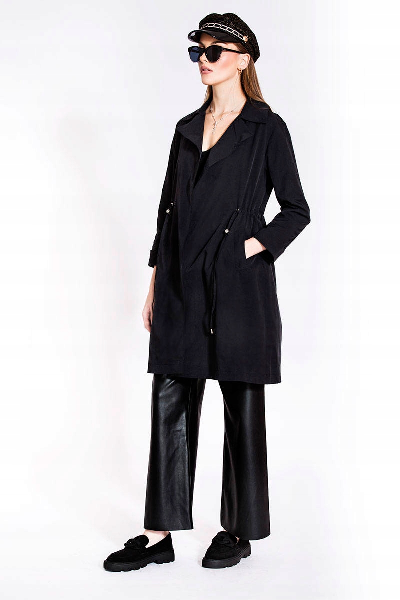 Tenký Černý Kabát AG5-011 L (40)