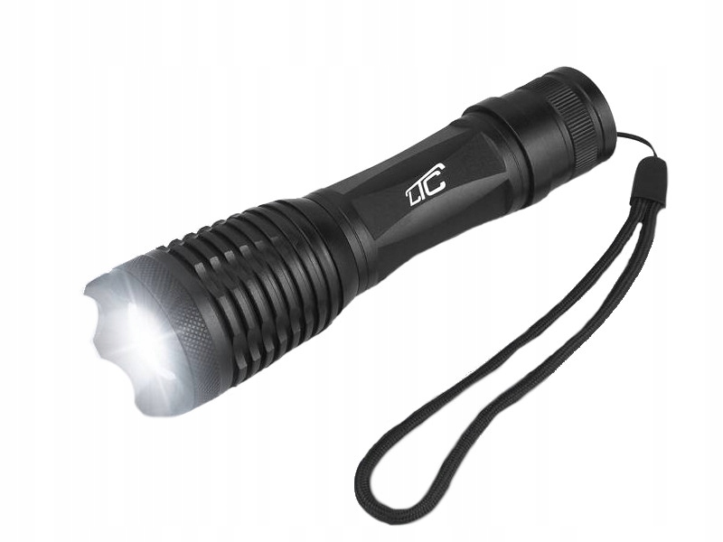 

Wytrzymała Latarka Taktyczna Led Zoom Akumulator