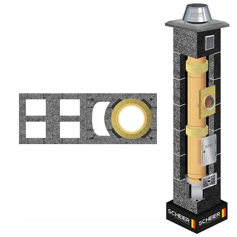 Keramický systémový komínový systém 200 4 m