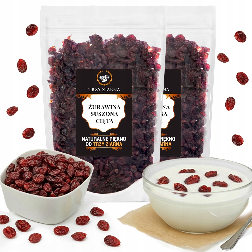 Levně Sušené Brusinky 2 kg přírodních čerstvých chutných brusinky