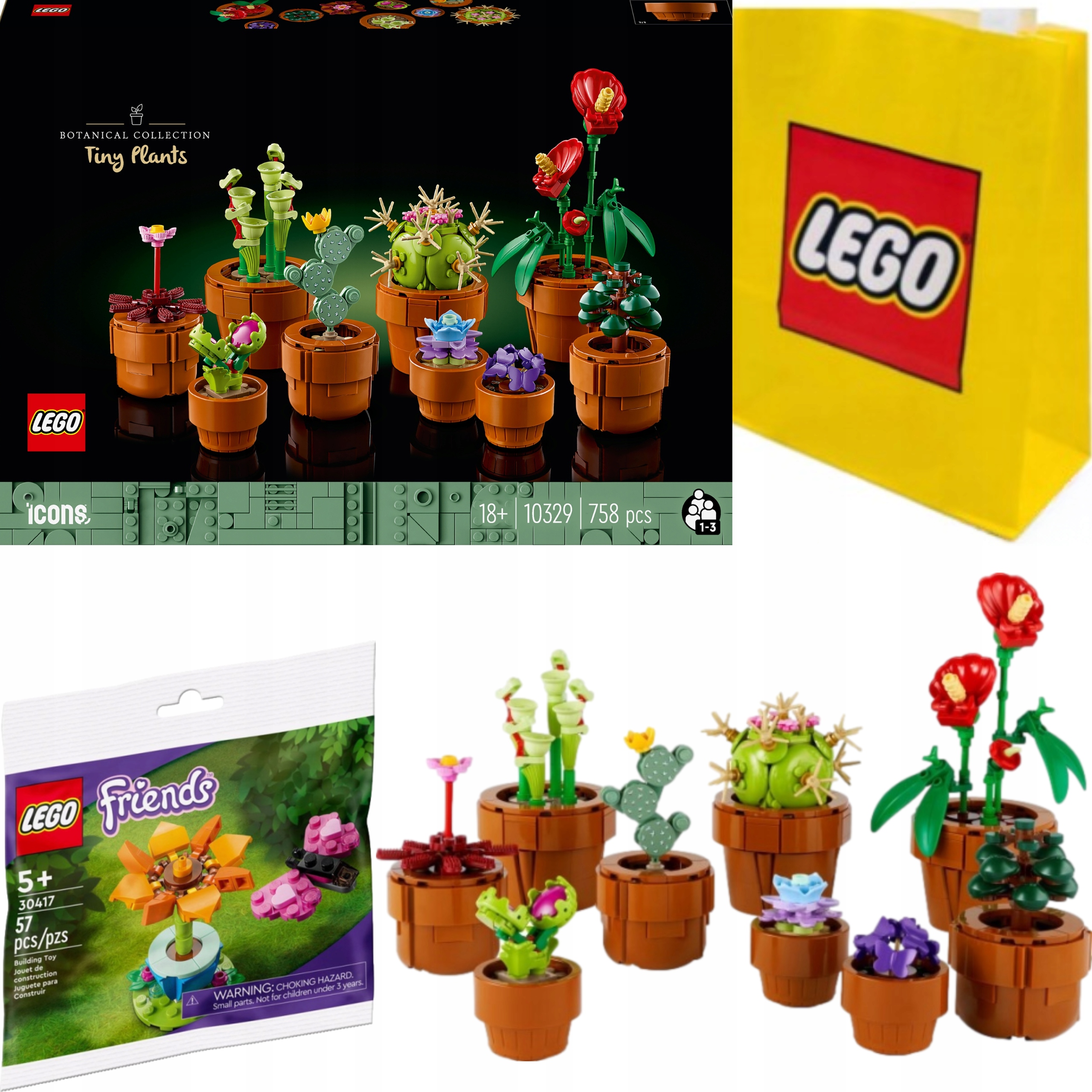 Lego Icons Valentýnský Set Květiny Dárek Malé Rostlinky 10329 30417