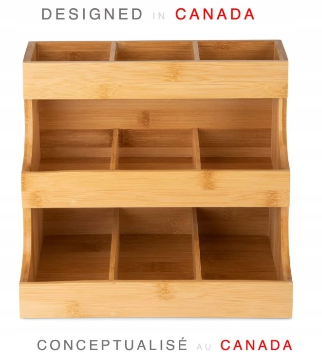 PIONOWY ORGANIZER DO TOREBEK NA HERBATĘ Kolor naturalny