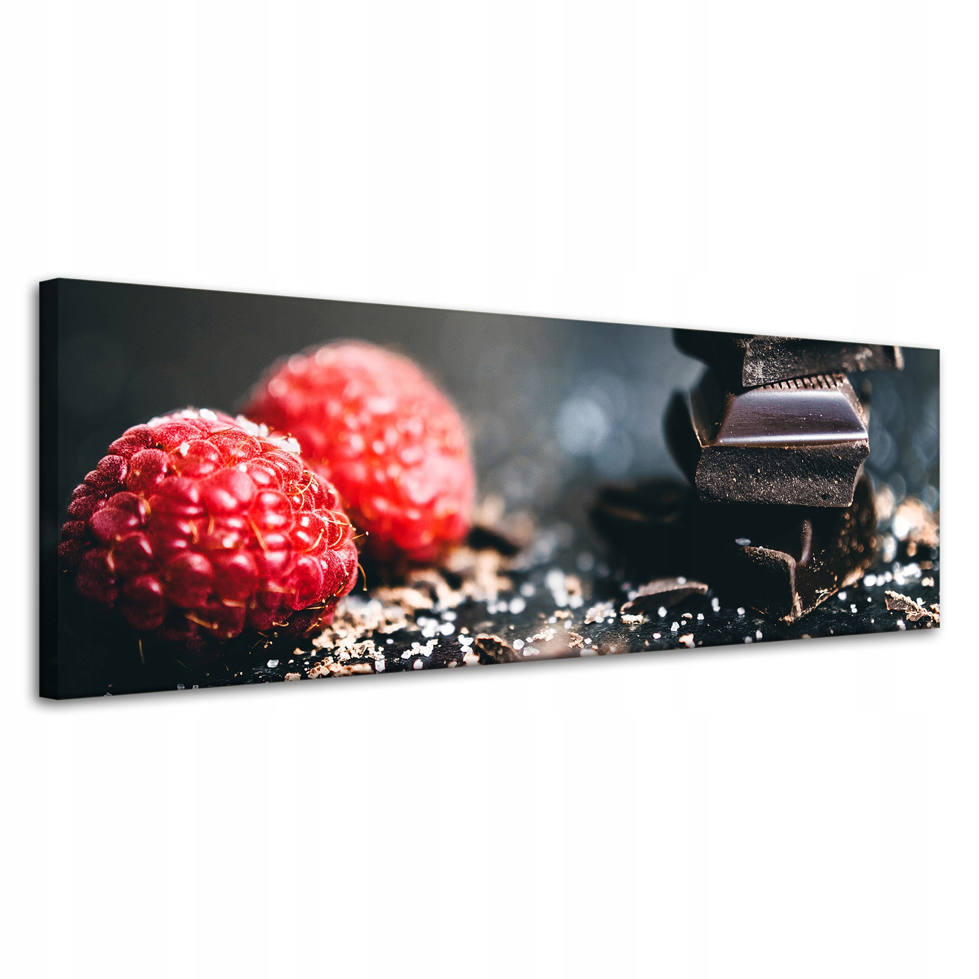 Obraz na plátně Kuchyně Maliny s čokoládou 120x40