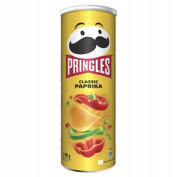 Levně 19 x 165 g Pringles Classic Paprika chipsy Karton
