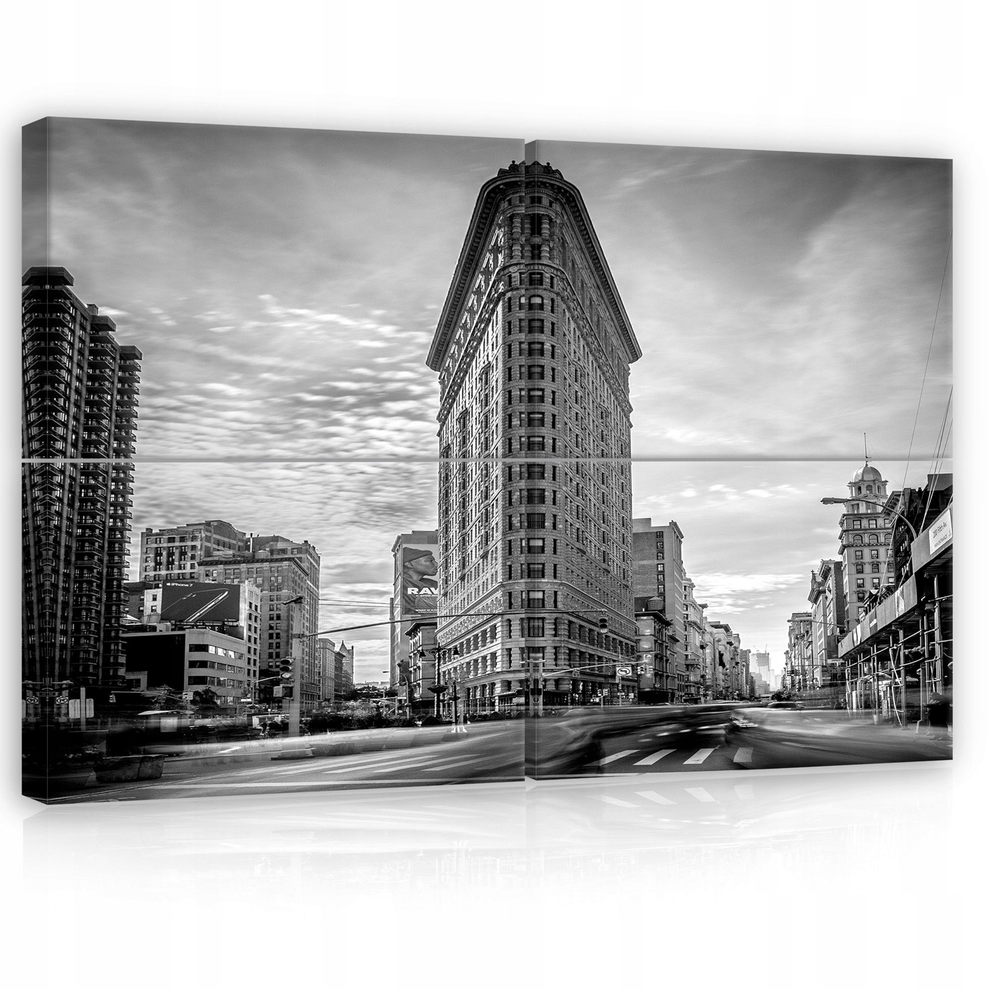 Obraz 120x80 New York Flatiron mesto architektúra monochromatické