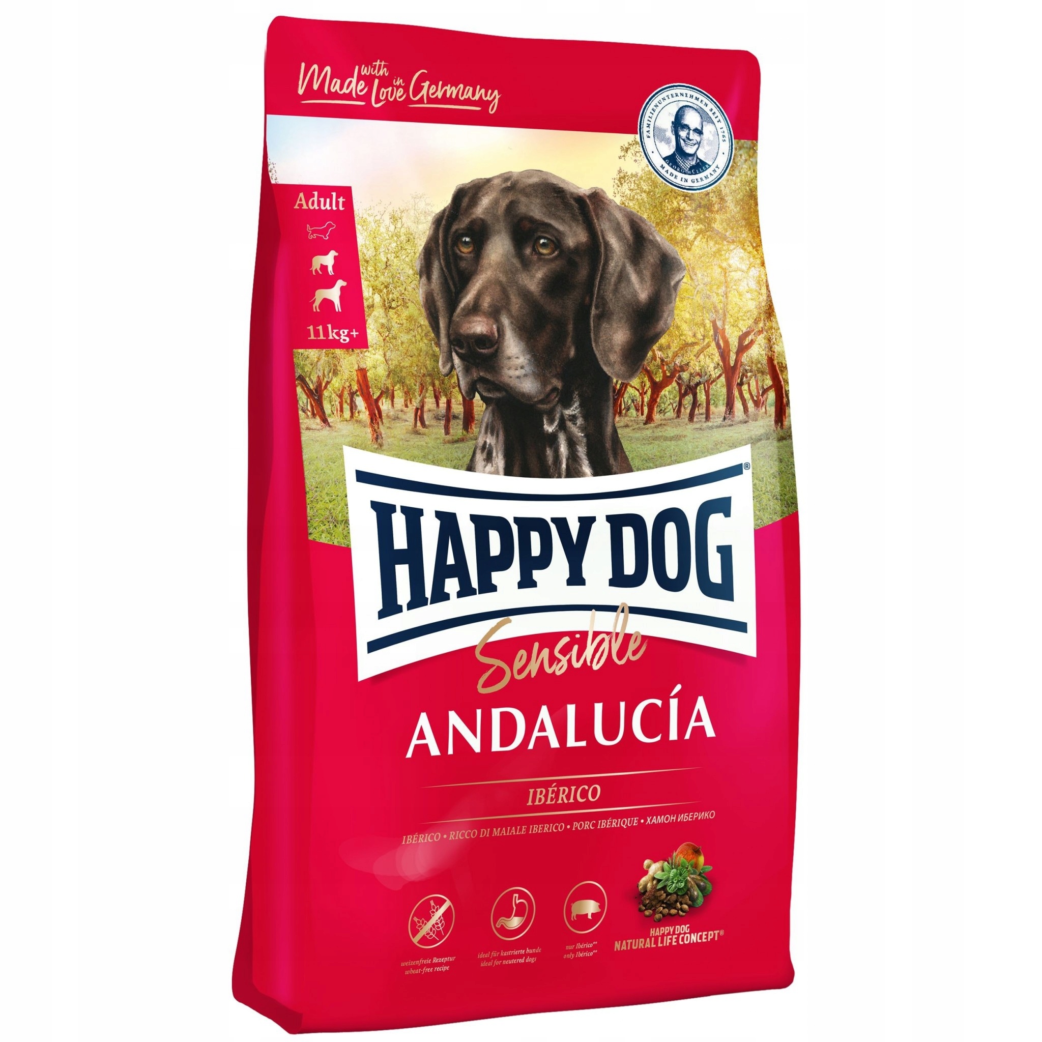 Happy Dog Supreme Andalucia sucha karma dla psa 11kg