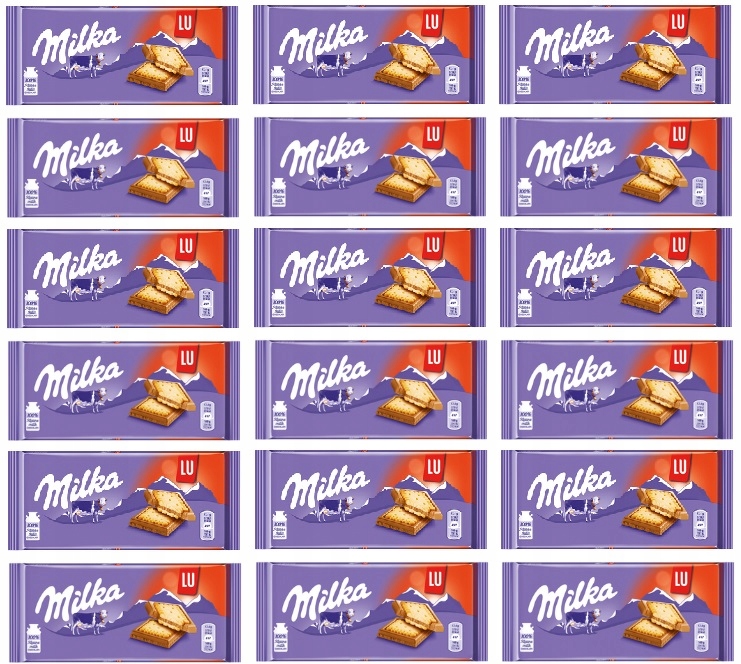 Levně 18x 87g Milka Sandwich Lu čokoláda Karton