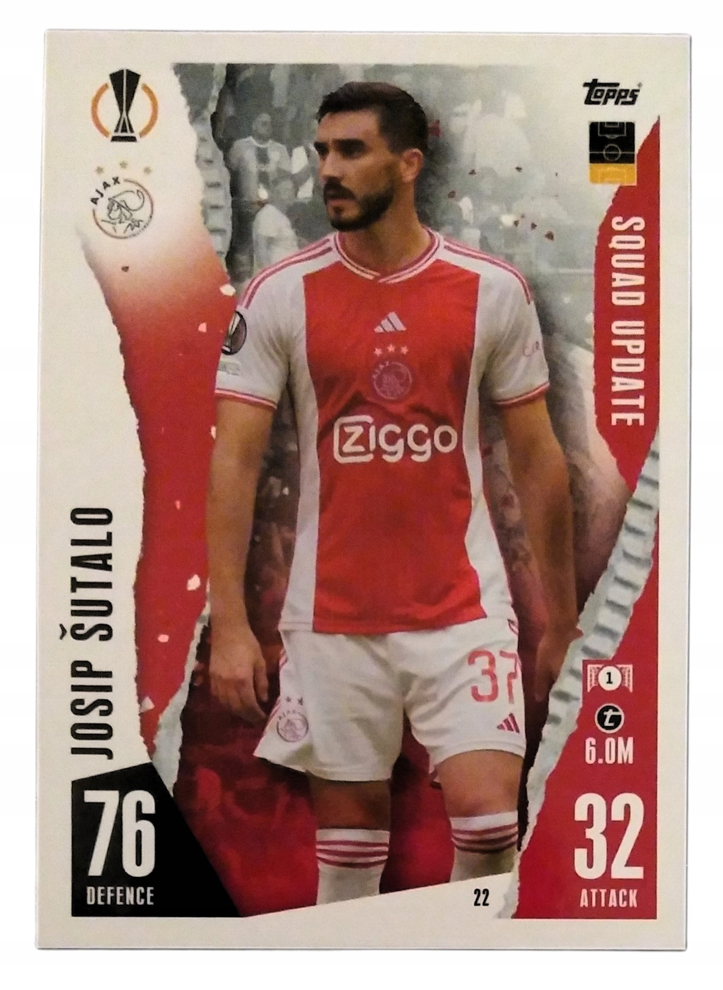 Match Attax 23/24 Extra Karta Squad Update 22 Josip Sutalo