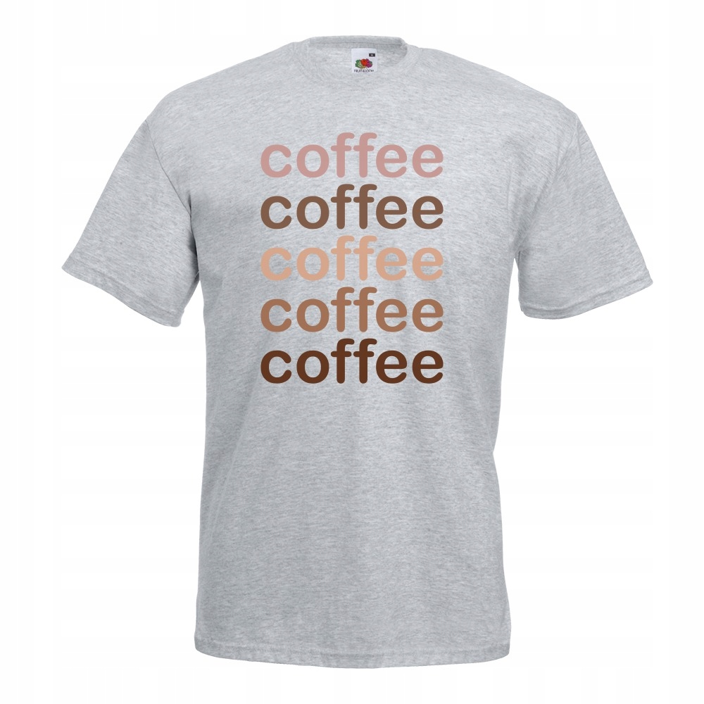 

Koszulka coffee kawa dla kawosza XL szara