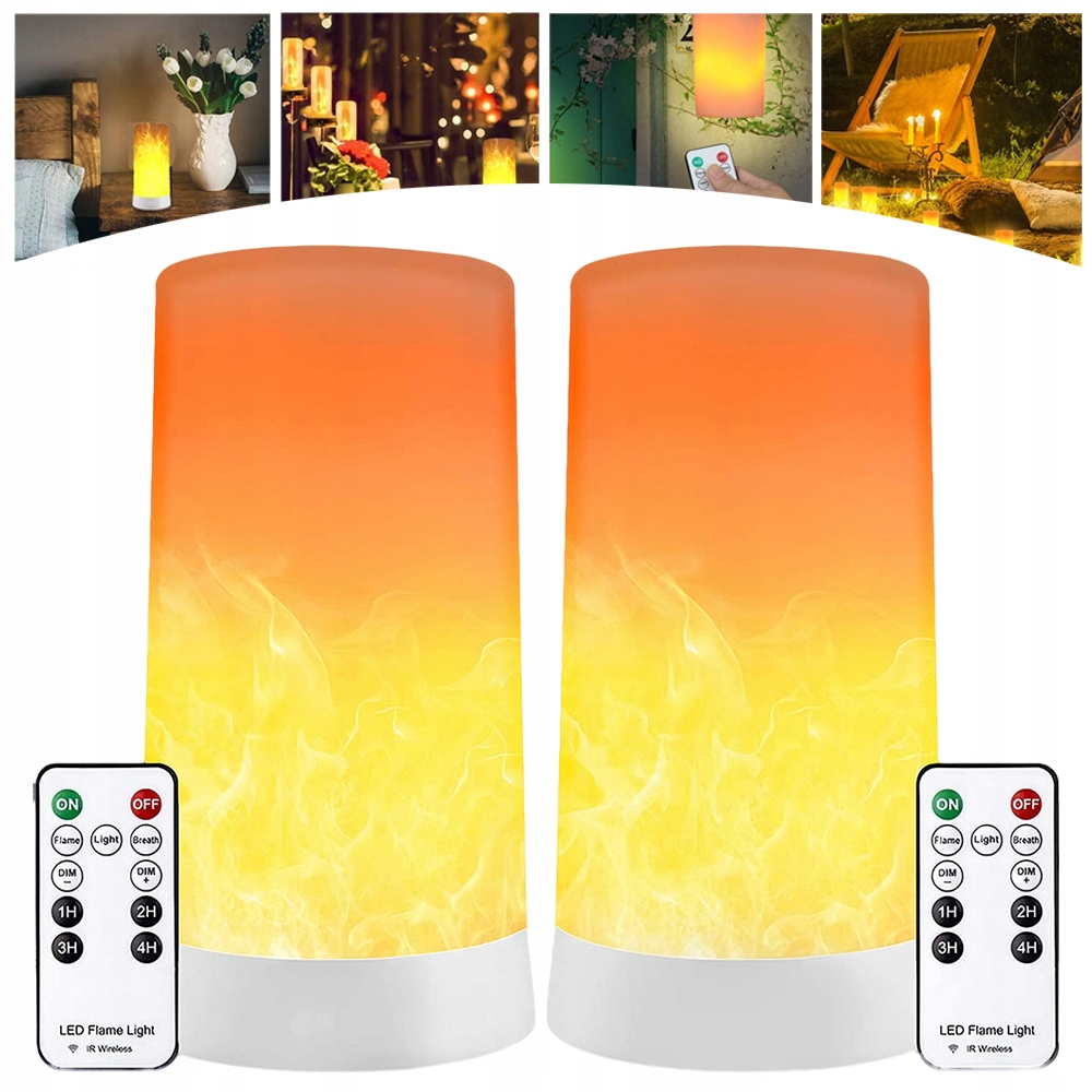 2ks Led žárovka, plamenová světla, blikající světlo, dekorativní zahradní osvětlení