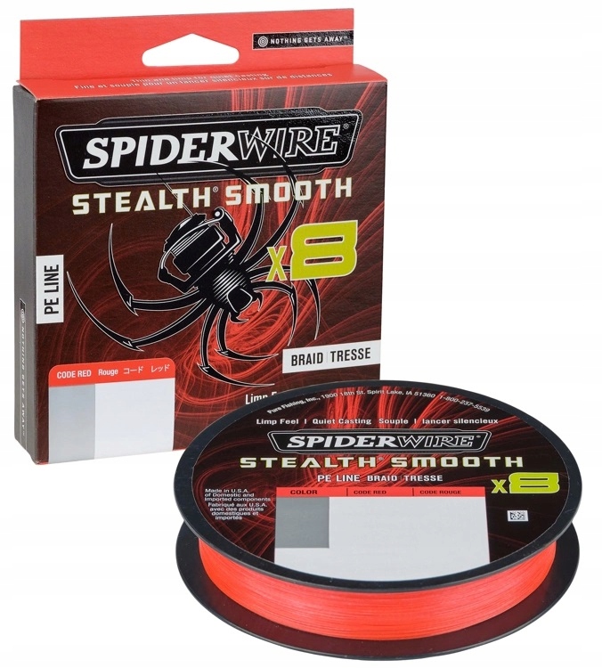 Spiderwire Stealth Smooth 8 Code Red 0,06mm 150m 5,40kg