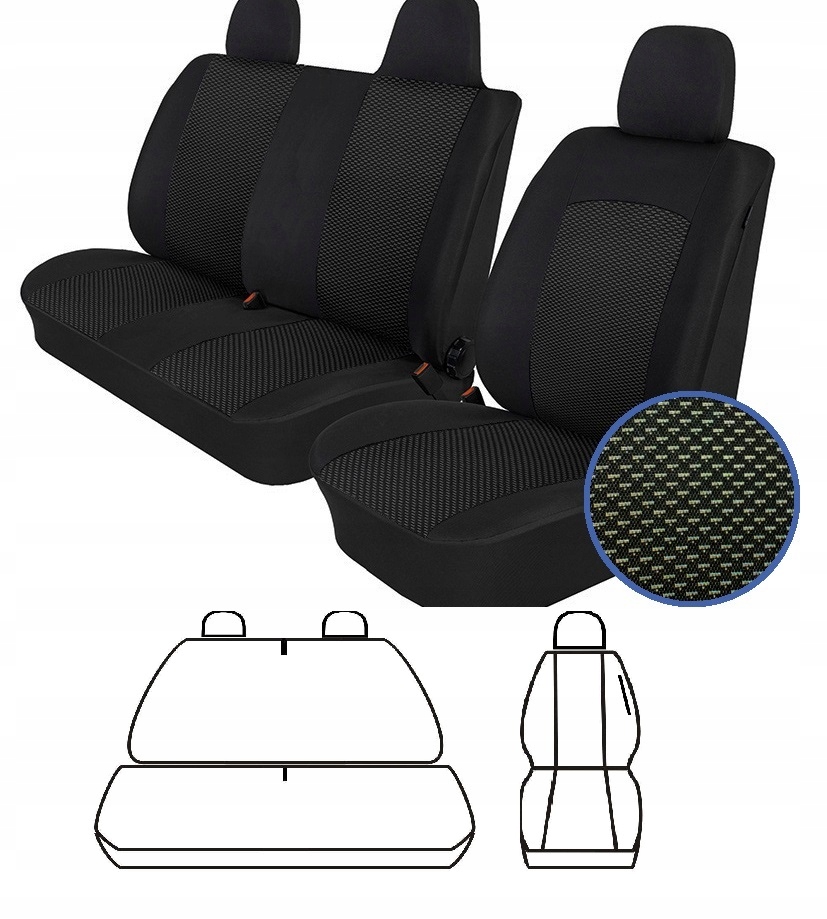 Atra Autopoťahy Vw T5, T6 03- (2+1)