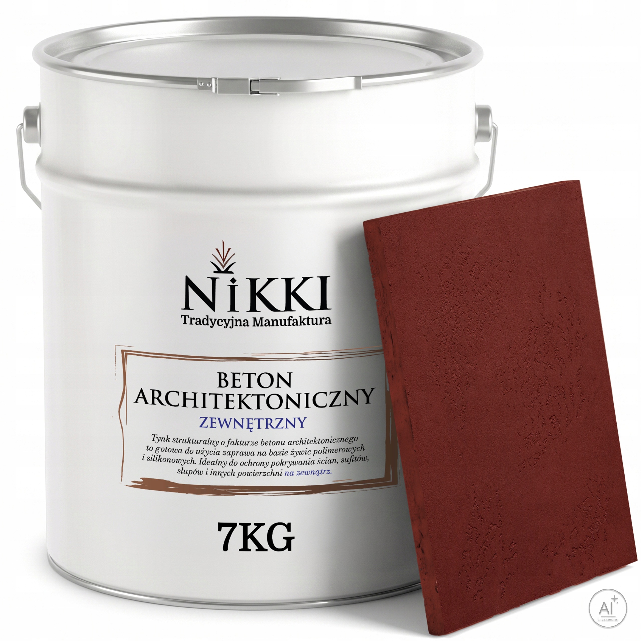 Vnější fasádní architektonický beton 5 m2 7 kg Bordový H3110