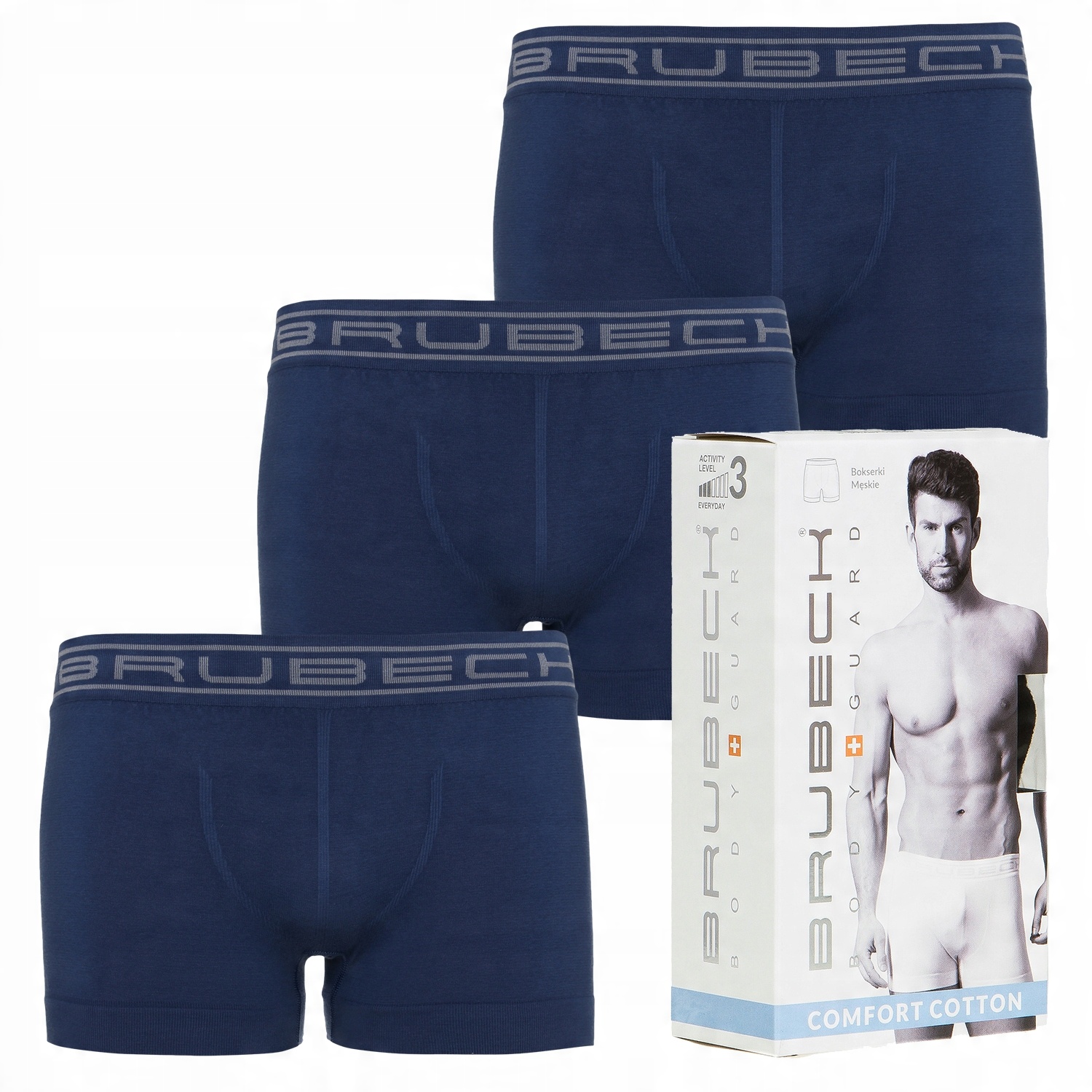 

Bokserki Męskie Shortbox 3szt Brubeck 2XL BF64