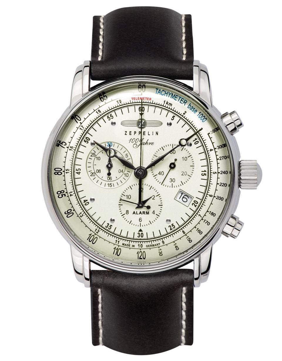 Nové Originální Pánské hodinky Zeppelin 100 Jahre 8680-3 Chronograf data